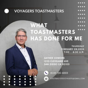 What can Toastmasters do for You?