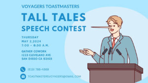 You are invited - Voyagers Tall tales Contest in Hillcrest - May 2